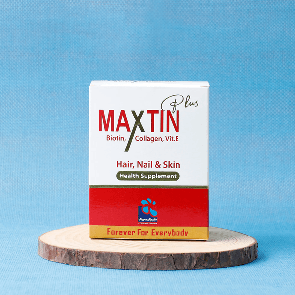 Buy Maxtin Plus Biotin, Collagen, Vitamin E For Brittle nails and healthier skin By Pharma Health WIth Best Price In Pakistan - AAB Fashion Galleria