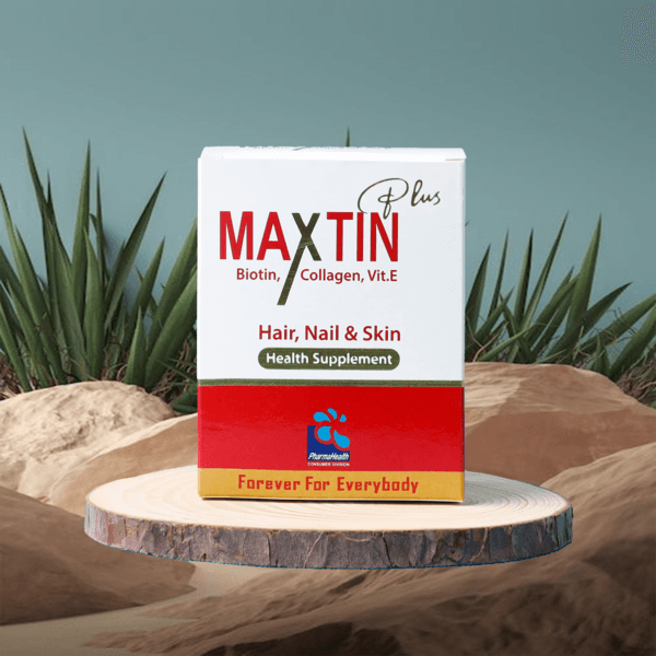 Buy Maxtin Plus Biotin, Collagen, Vitamin E For Brittle nails and healthier skin By Pharma Health WIth Best Price In Pakistan - AAB Fashion Galleria