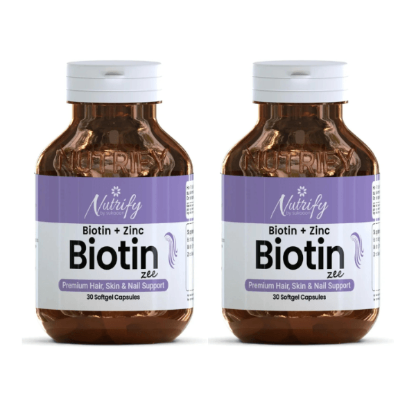 Buy BIOTIN ZEE 30 Softgel Capsules | For Premium Hair, Skin & Nails Support By Nutrify With Best Price In Pakistan - AAB Fashion Galleria