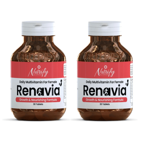 Buy RENAVIA Daily Multivitamin For Females 30 Tablets For Growth & Nourishing By Nutrify WIth Best Price In Pakistan - AAB Fashion Galleria