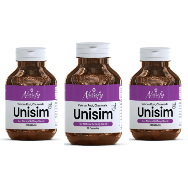 Buy UNISIM 30 Capsules | For Peaceful And Deep Sleep By Nutrify With Best Price In Pakistan - AAB Fashion Galleria