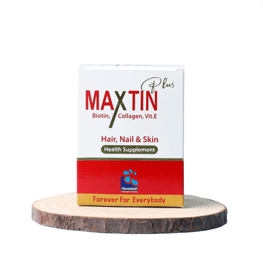 Buy Maxtin Plus Biotin, Collagen, Vitamin E For Brittle nails and healthier skin By Pharma Health WIth Best Price In Pakistan - AAB Fashion Galleria