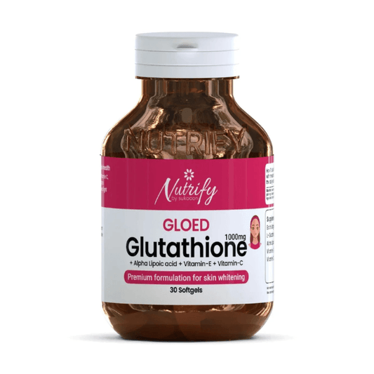 Buy GLOED 30 Softgels |Premium Formulation For Skin Whitening By Nutrify With Best Price In Pakistan - AAB Fashion Galleria
