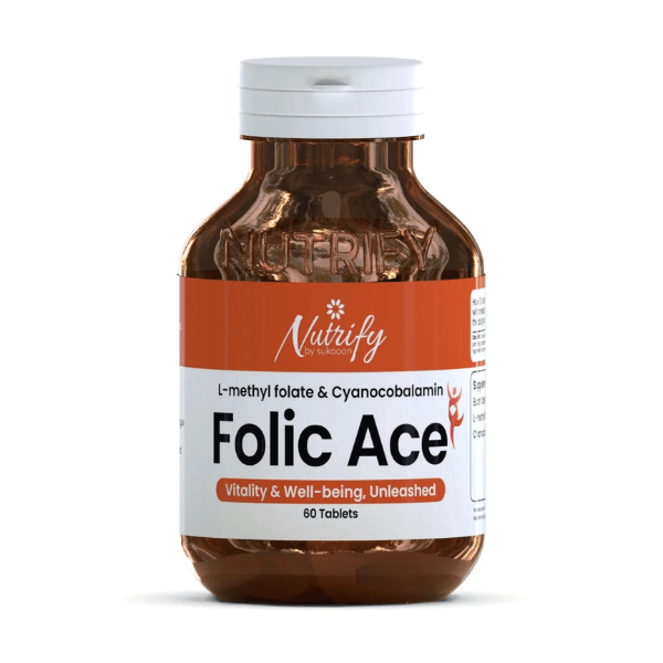 Buy FOLIC ACE 60 Tablets | For Vitality & Well-Being, Unleashed By Nutrify With Best Price In Pakistan - AAB Fashion Galleria