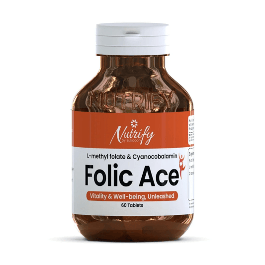 Buy FOLIC ACE 60 Tablets | For Vitality & Well-Being, Unleashed By Nutrify With Best Price In Pakistan - AAB Fashion Galleria