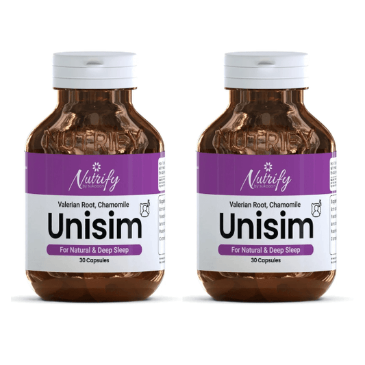 Buy UNISIM 30 Capsules | For Peaceful And Deep Sleep By Nutrify With Best Price In Pakistan - AAB Fashion Galleria