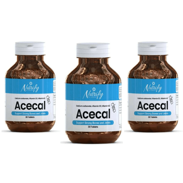 Buy ACECAL 30 Tablets | For Supports Stronger Bones & Joints By Nutrify With Best Price In Pakistan - AAB Fashion Galleria
