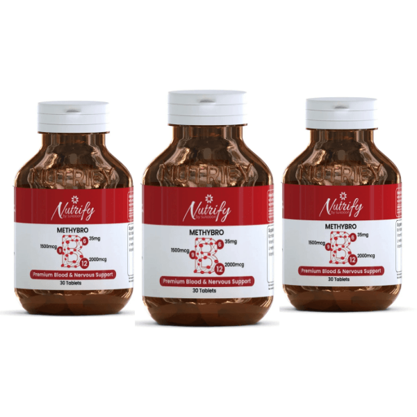 Buy METHYBRO 30 Tablets | For Premium Blood & Nerves Support By Nutrify With Best Price In Pakistan - AAB Fashion Galleria