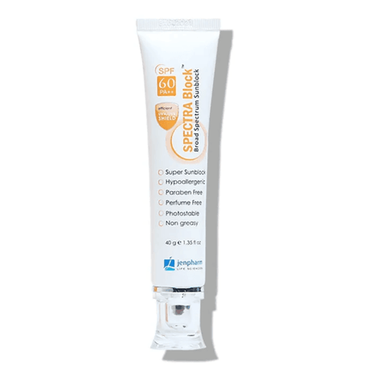 Buy SPECTRABLOCK SPF60 40g For UVA and UVB rays By Jenpharm With Best Price In Pakistan - AAB Fashion Galleria