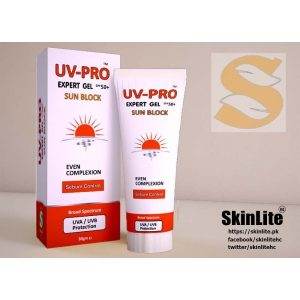 Buy UV-PRO Expert Sun Block Gel SPF60 60ml For Sebum Control By Skinlite with Best Price In Pakistan - AAB Fashion Galleria